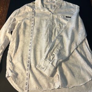 White Long Sleeve Button-Up Shirt